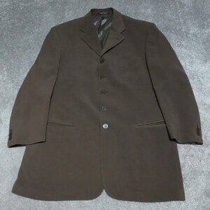 Vicci Uomo Suit Blazer Men's Size 42R/35 Brown Single Breasted Five Button Lined